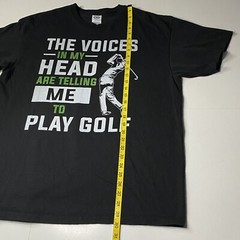 Vintage Men’s Golf T Shirt Funny The Voices In My Head XL XG TG