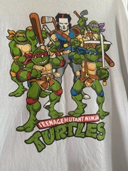 Y2K TMNT Casey Jones w Group Graphic Distressed Men’s M