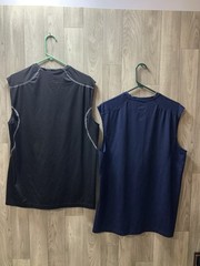 Nike Pro Combat Sleeveless Shirt Men’s XL Lot Of 2 Fitted Blue & Black