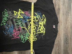 Vtg Graffiti Black Tee Shirt Men’s Size XL Tag Made In USA Fruit Of The Loom