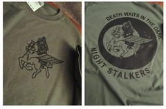 160th NIGHT STALKERS SOAR Death waits In The Dark T-Shirt Large USA Ultra Co 6oz