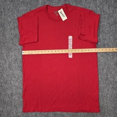 NWT Duluth Trading Co. Longtail T Mens M Relaxed T-Shirt Red Short Sleeve