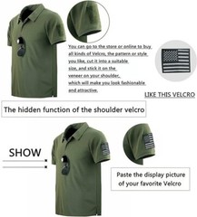 Men’s Tactical Polo Quick Dry T-Shirt Combat Short Sleeve Team Work Casual Shirt