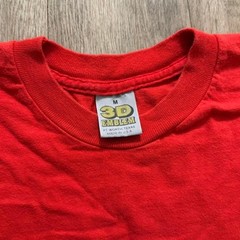 Vintage 1986 Harley Davidson 3D Emblem Asheboro NC Red T-Shirt