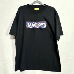 MARKET Men’s Black T-Shirt Size XL Graphic Logo Short Sleeve Crew Neck Tee NWT
