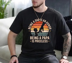 Papa Is Priceless Gildan Tee Dad Honor Grandfather Gift