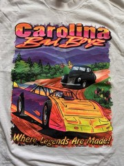 Vintage 1996 Carolina Bad Boyz Dirt Track Racing T Shirt Large NASCAR Racing