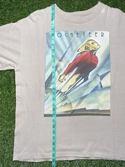 Vintage 90s Disney The Rocketeer Movie Promo Shirt Size XL Beige Made In USA