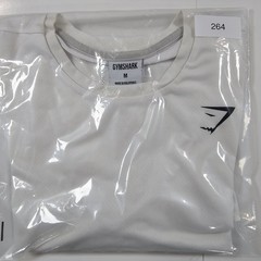 Gymshark Arrival T Shirt Men’s Size Medium White Gym Training Pre-owned