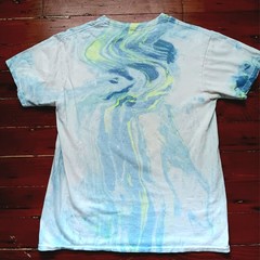 Rick And Morty Shirt Men’s (M) Tie Dye Blue Ripple Junction Graphic Tee