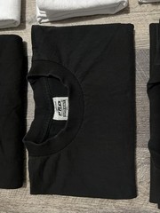 Lot of 8 PRO 5 Super Heavy Blank Black & White Short Sleeve T-Shirts Work XL