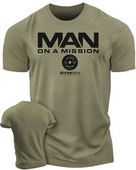 072. Man On A Mission Workout T-Shirt