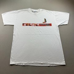 Vintage Hinano Tahiti Beer T-Shirt Mens Large White Polynesia Hawaii Floral 90s