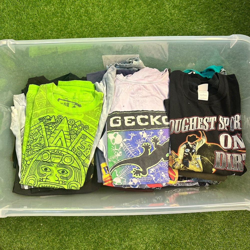 Vintage T Shirt Lot of 50 Mixed Single Stitched 80s 90s Y2K Bundle