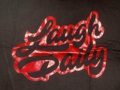 JStu Limited Edition Red Foil Laugh Daily T-Shirt 2020 /1000 More JStu Studios