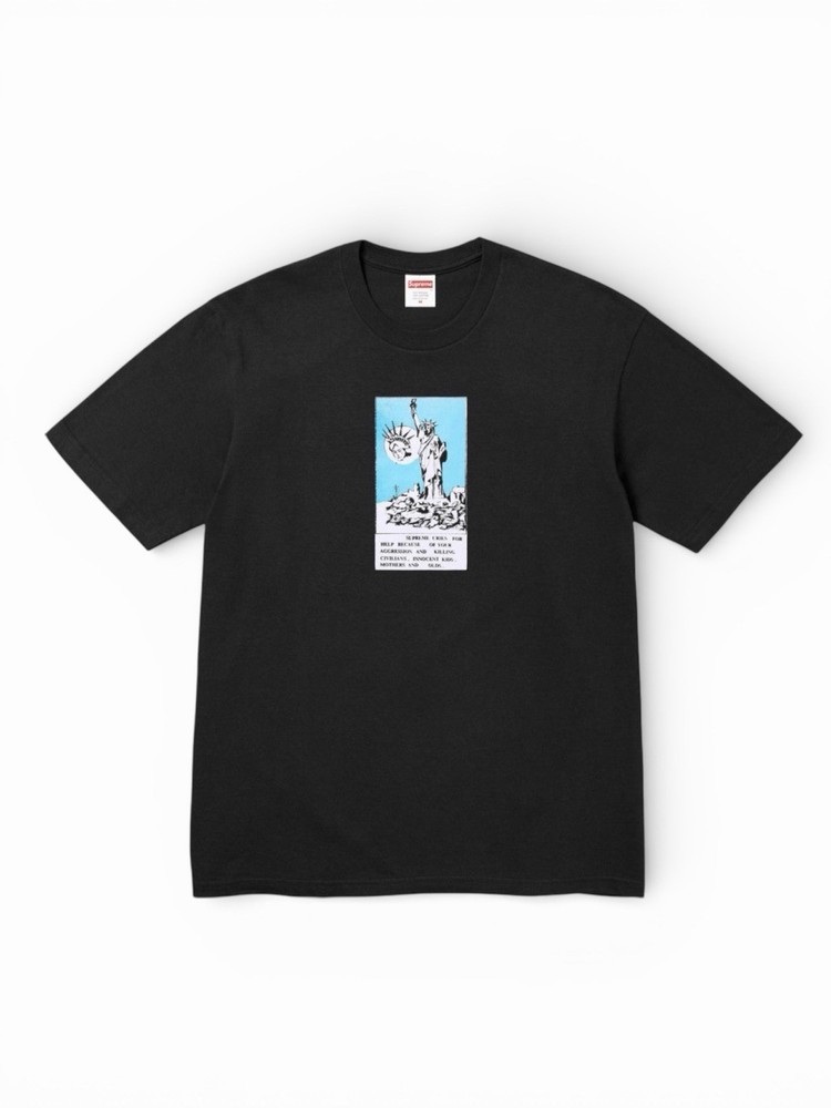 Supreme Liberty Tee Size Med Black FW24 Supreme New York New In Bag SS24