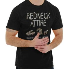 Funny Redneck Drink Beer Southern Attitude Mens Casual Crewneck T Shirts Tees
