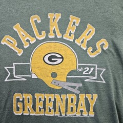 NFL Team Apparel Green Bay Packers T Shirt Vintage Reproduction Men Large