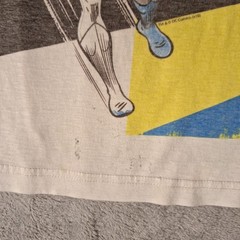 Vintage 90s 3-D Action Batman Comic Book T-Shirt Size Small White Lightweight