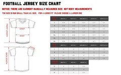 Custom Football Jersey Men Women Stitched Short Sleeve Tee Top Any Name Number