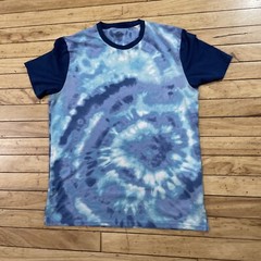 HOLLISTER California Tie Dye T Shirt Men M Light Purple Blue Hippie Retro Boho M