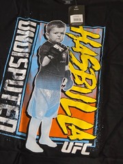 UFC Men’s T-Shirt Size 2XL Black Hasbulla Mania Crewneck Short Sleeve Cotton
