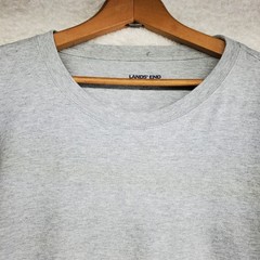 Men’s Twofer T-Shirt Large Gray Black Waffle Knit Y2K Grunge Skater