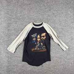 Harley-Davidson Shirt Mens Medium Black Raglan 3/4 Sleeve Graphic Tee Biker