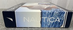 NAUTICA Men’s MEDIUM Pack of 3 White Tagless V-Neck T-Shirts New in Box