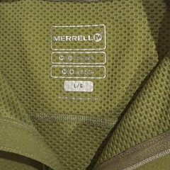 Merrell Mens Large T-Shirt OPTi Wick UPF 50+ Polo 1/4 Zip Performance Golf FF-10