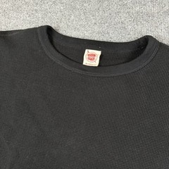Bronson MFG Non Stock Thermal Shirt Mens 2XL Black Waffle Knit Heavy Cotton