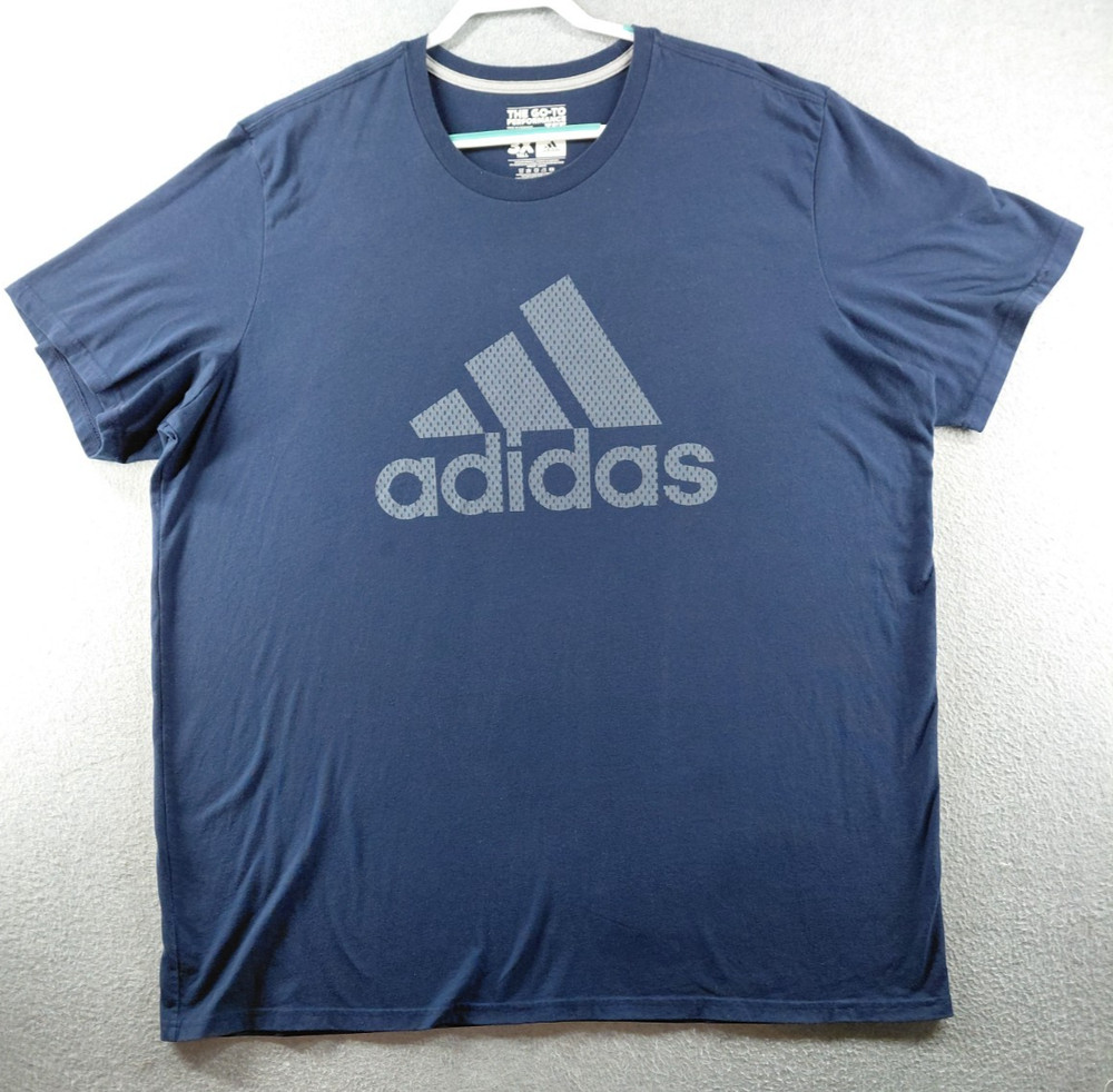 Adidas Men’s T-Shirt Size 3XL Tall Navy Climalite The Go-To Performance Tee