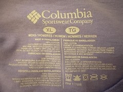 Columbia PFG T-Shirt Mens XLarge Light Purple Fish Graphic Outdoorsman Short Slv