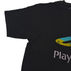 Sony PlayStation Logo T-Shirt Gaming Short Sleeve Crewneck Graphic Tee Size M