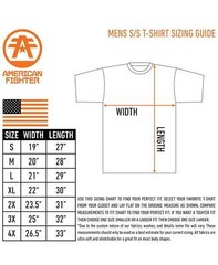 American Fighter Men’s T-shirt Hunter Crew Neck Athletic Panel tee XS-4XL