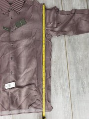 Ermenegildo Zegna Men’s Dress Shirt L Pink & Brown NWT Single Chest Pocket