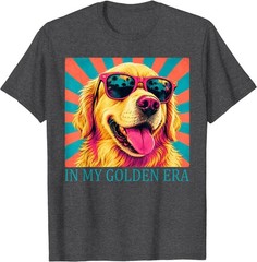 Funny in My Golden Retriever Era Cool Dog Mom Graphic T-Shirt