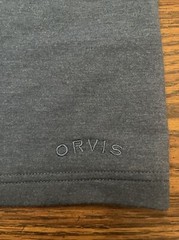 Orvis Classic Collection Crew Neck Long Sleeve Shirt Blue Outdoor Soft 2XL