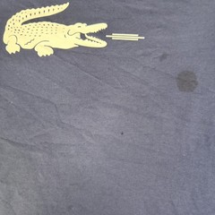 Lacoste Shirt Mens 2XL Blue Croc Graphic Crew Neck Cotton Classic Fit Jersey