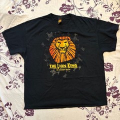 Disney The Lion King Shirt Mens Large Black Crew Neck Short Sleeves Tee