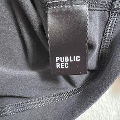 Public Rec Shirt Mens Large Black Long Sleeve Henley Stretch Casual Pima Top