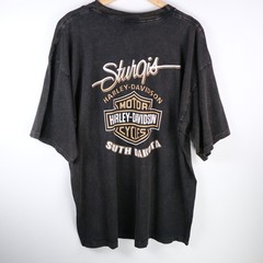 Vintage Harley Davidson Deadwood Faded Black T-Shirt XL NWT