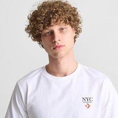 Converse NYC Logo graphic MensT-Shirt White Medium NWT
