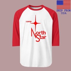 Camp North Star Men’s Raglan Red Size S-2XL