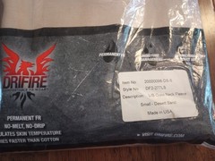 DRIFIRE TACTICAL SHIRT DESERT SAND SHORT SLEEVE FLAME RESISTANT USA MADE