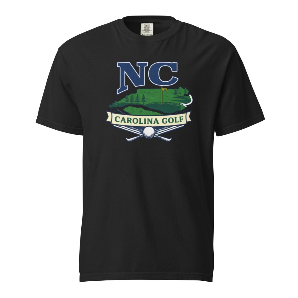 NC Carolina Golf Shirt Vintage Style Tee Mens Golf Gift Dad Premium