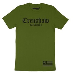 California Crenshaw LA Los Angeles OG Flag Graphic Design Hip Hop Men’s T Shirt