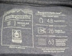 MENS PATAGONIA SHOP STICKER RESPONSIBILI-TEE SIZE SMALL