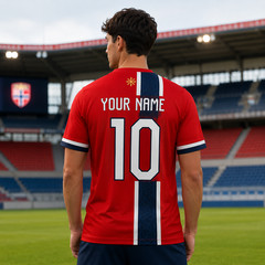 Custom Norway Football Jersey Personalized Name Number Soccer Shirt