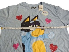 Bluey Bingo Blue Heather Short Sleeve Graphic T-Shirt Unisex Med.NWT